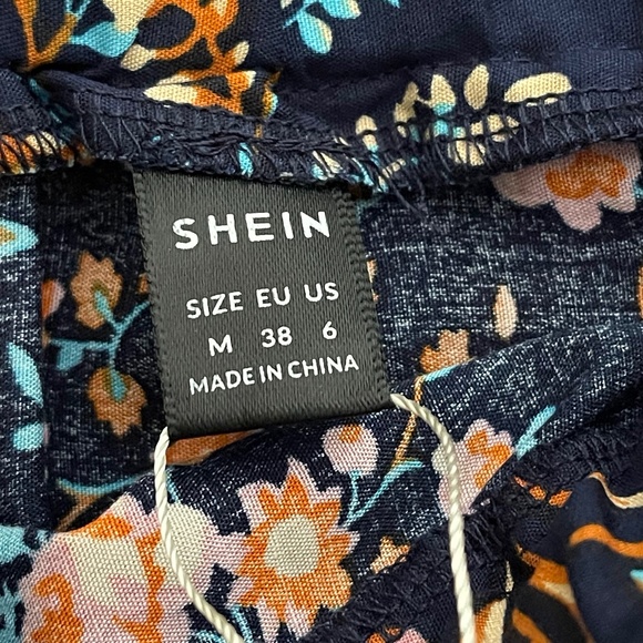 NWT SHEIN Skirt Women’s VCAY Boho Flowy Floral Ruffle Hem Size M (US 6) - Picture 10 of 12